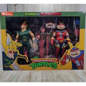 NECA Teenage Mutant Ninja Turtles Scale Bugman and Electrozapper 7" Figures NEW